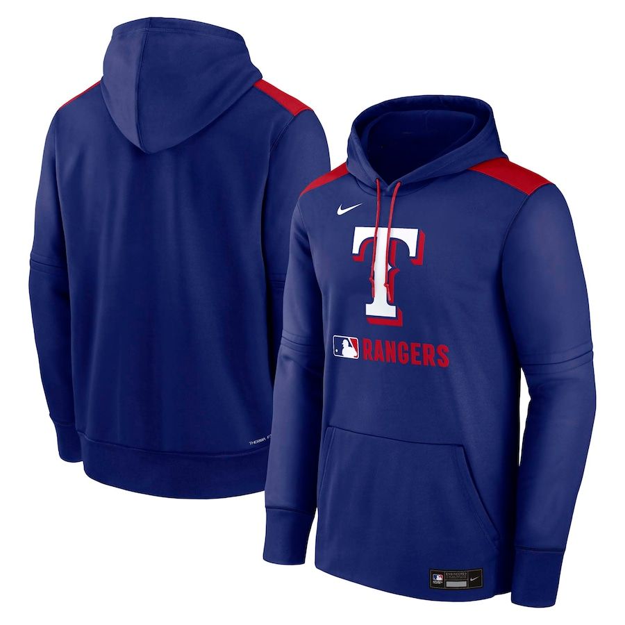 Men 2025 MLB Texas Rangers blue Nike hoodie style 1
